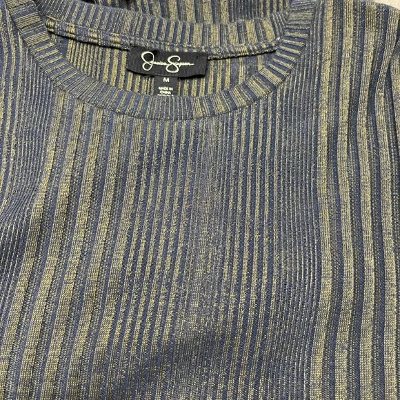 New Jessica Simpson Blue and Green Striped Top - Picture 5 of 6